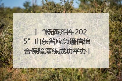 “畅通齐鲁·2025”山东省应急通信综合保障演练成功举办