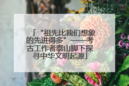 “祖先比我们想象的先进得多”——考古工作者泰山脚下探寻中华文明起源
