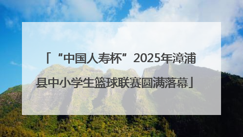 “中国人寿杯”2025年漳浦县中小学生篮球联赛圆满落幕