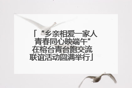 “乡亲相爱一家人 青春同心映端午” 在榕台青台胞交流联谊活动圆满举行