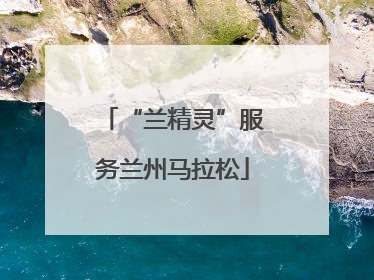 “兰精灵”服务兰州马拉松