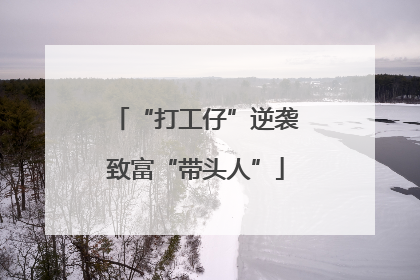 “打工仔”逆袭致富“带头人”