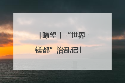 瞭望丨“世界镁都”治乱记