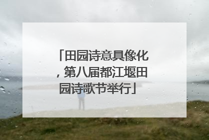 田园诗意具像化，第八届都江堰田园诗歌节举行