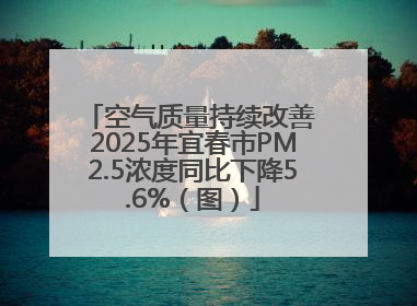 空气质量持续改善 2025年宜春市PM2.5浓度同比下降5.6%（图）