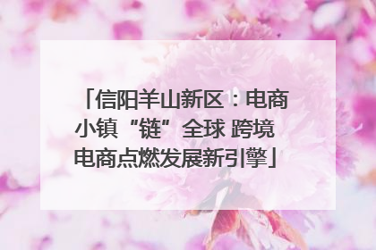 信阳羊山新区：电商小镇“链”全球 跨境电商点燃发展新引擎