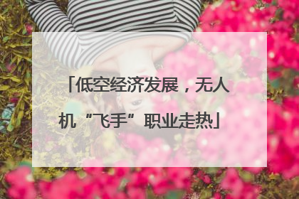 低空经济发展，无人机“飞手”职业走热