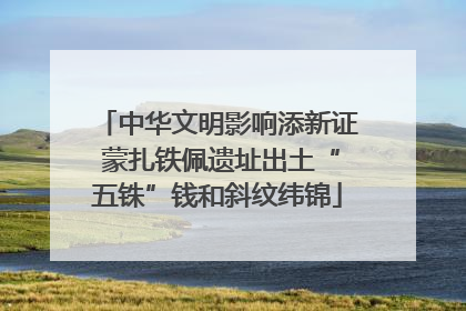 中华文明影响添新证 蒙扎铁佩遗址出土“五铢”钱和斜纹纬锦