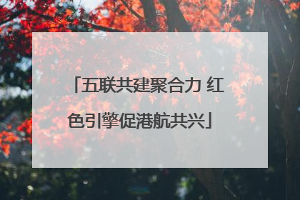 五联共建聚合力 红色引擎促港航共兴