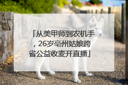 从美甲师到农机手，26岁亳州姑娘跨省公益收麦开直播