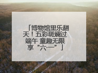 博物馆里乐翻天！五彩斑斓过端午 童趣无限享“六·一”