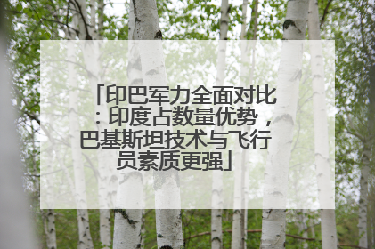 印巴军力全面对比：印度占数量优势，巴基斯坦技术与飞行员素质更强