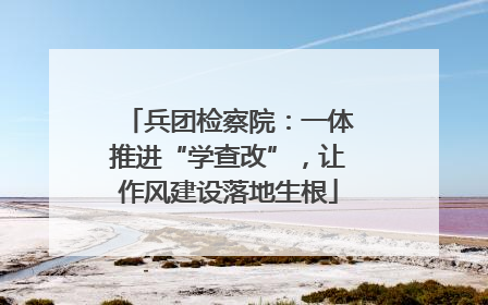 兵团检察院：一体推进“学查改”，让作风建设落地生根