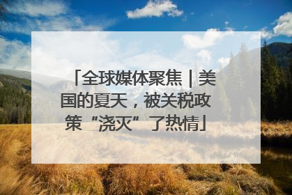 全球媒体聚焦｜美国的夏天，被关税政策“浇灭”了热情