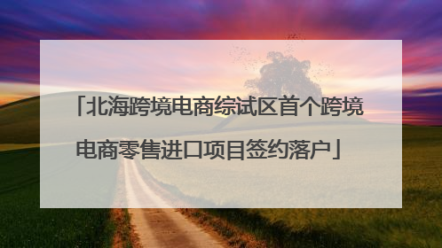北海跨境电商综试区首个跨境电商零售进口项目签约落户