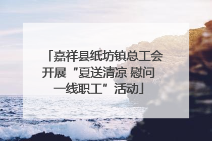 嘉祥县纸坊镇总工会开展“夏送清凉 慰问一线职工”活动