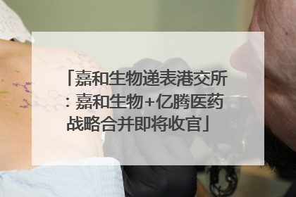 嘉和生物递表港交所：嘉和生物+亿腾医药战略合并即将收官