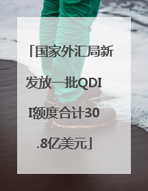 国家外汇局新发放一批QDII额度合计30.8亿美元