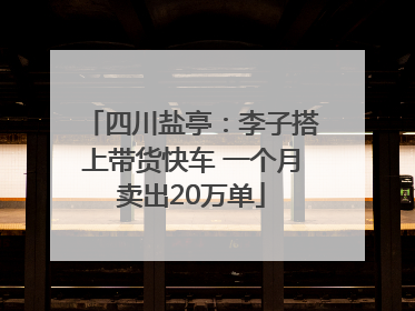 四川盐亭：李子搭上带货快车 一个月卖出20万单