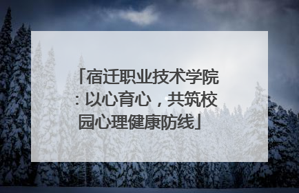 宿迁职业技术学院：以心育心，共筑校园心理健康防线