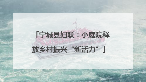 宁城县妇联：小庭院释放乡村振兴“新活力”