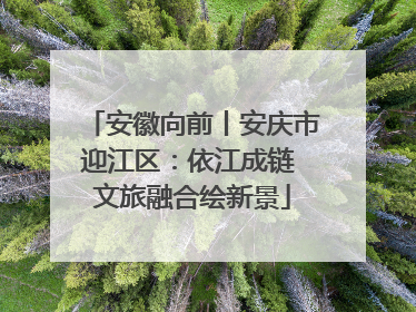 安徽向前丨安庆市迎江区：依江成链 文旅融合绘新景