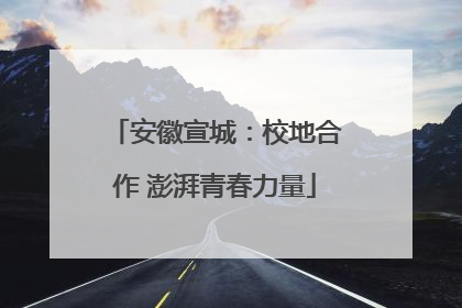安徽宣城：校地合作 澎湃青春力量