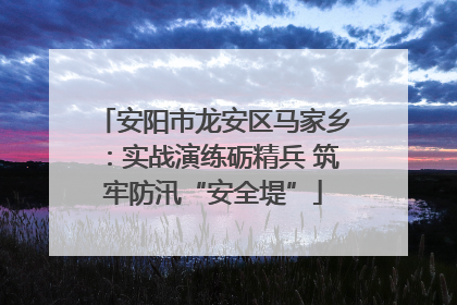 安阳市龙安区马家乡：实战演练砺精兵 筑牢防汛“安全堤”