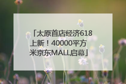 太原首店经济618上新！40000平方米京东MALL启幕
