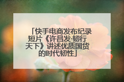 快手电商发布纪录短片《许昌发·韧行天下》讲述优质国货的时代韧性