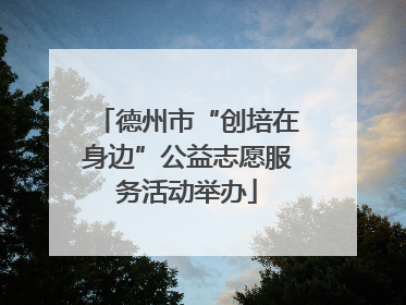 德州市“创培在身边”公益志愿服务活动举办