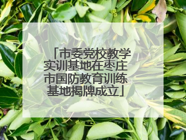 市委党校教学实训基地在枣庄市国防教育训练基地揭牌成立