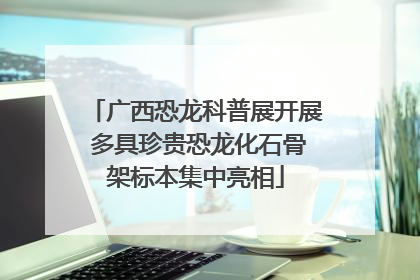 广西恐龙科普展开展 多具珍贵恐龙化石骨架标本集中亮相
