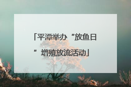 平潭举办“放鱼日”增殖放流活动