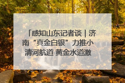 感知山东记者谈｜济南“真金白银”力推小清河航道 黄金水道激活区域经济新动能