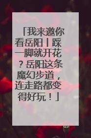 我来邀你看岳阳丨踩一脚就开花？岳阳这条魔幻步道，连走路都变得好玩！