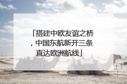 搭建中欧友谊之桥，中国东航新开三条直达欧洲航线