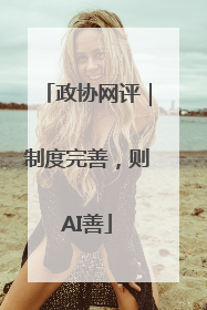 政协网评｜制度完善，则AI善