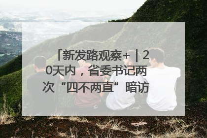 新发路观察+｜20天内，省委书记两次“四不两直”暗访，有何深意？