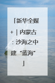新华全媒+｜内蒙古：沙海之中建“蓝海”