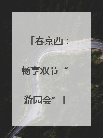 春京西：畅享双节“游园会”