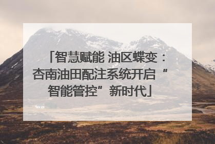 智慧赋能 油区蝶变：杏南油田配注系统开启“智能管控”新时代