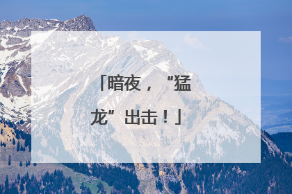 暗夜，“猛龙”出击！
