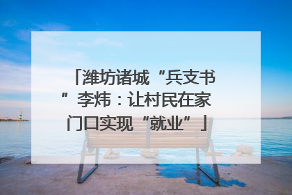 潍坊诸城“兵支书”李炜：让村民在家门口实现“就业”