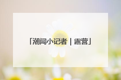 潮闻小记者｜露营