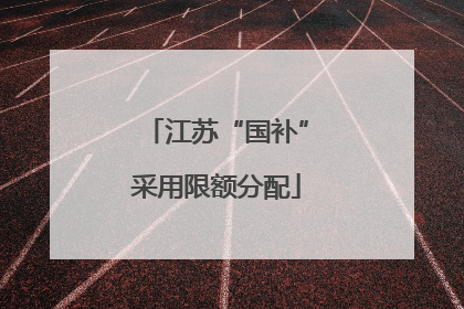 江苏“国补”采用限额分配