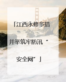 江西永修多措并举筑牢防汛“安全网”