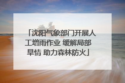 沈阳气象部门开展人工增雨作业 缓解局部旱情 助力森林防火