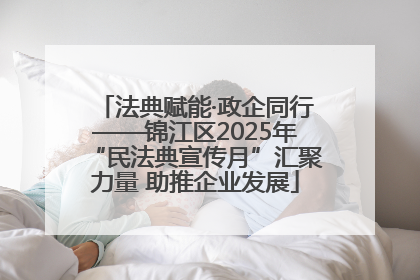 法典赋能·政企同行——锦江区2025年“民法典宣传月”汇聚力量 助推企业发展