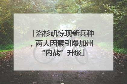 洛杉矶惊现新兵种，两大因素引爆加州“内战”升级